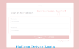 Hallcon Driver Login @ Proveo.hallcon.com