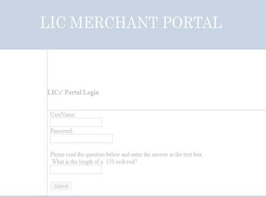 LIC Merchant Portal Login 2023