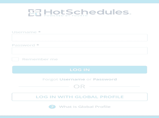 HotSchedules Login @ www.hotschedules.com